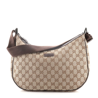 Gucci Saddle Zip Messenger Bag GG Canvas Medium
