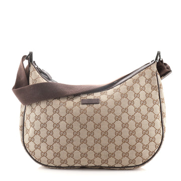 Gucci Saddle Zip Messenger Bag GG Canvas Medium