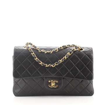 Chanel Vintage Classic Double Flap Bag Quilted Lambskin Medium