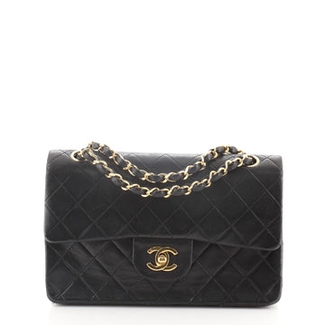 Chanel Vintage Classic Double Flap Bag Quilted Lambskin Small