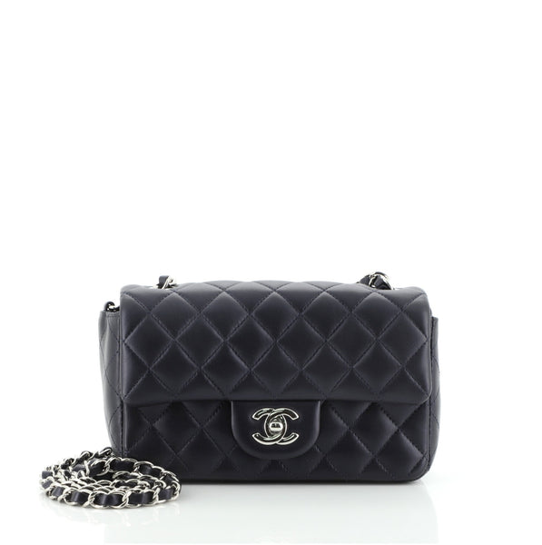 CHANEL, Bags, Chanel Classic Single Flap Bag Quilted Lambskin Mini Red