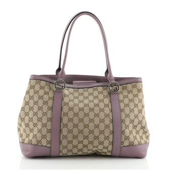 Gucci Miss GG Tote GG Canvas with Leather Medium