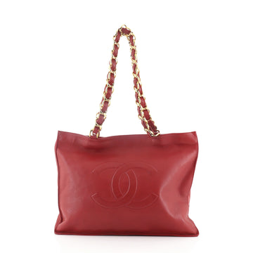 Chanel Vintage CC Chain Tote Lambskin XL