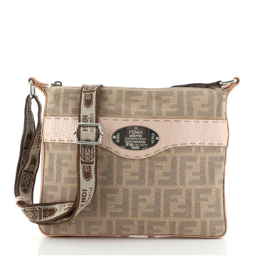 Fendi Selleria Crossbody Bag Zucca Canvas Small