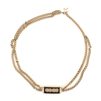Chanel Coco Double Chain Belt Metal with Crystal