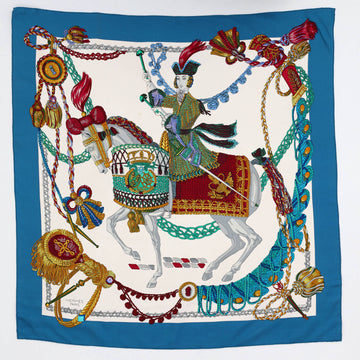 Hermes Le Timbalier Scarf Printed Silk 90