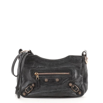 Balenciaga Hip Giant Studs Crossbody Bag Leather