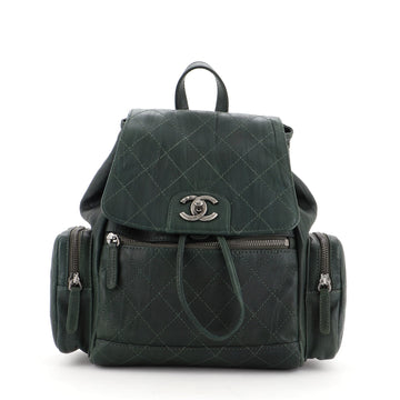 Chanel Cuba Pocket Backpack Stitched Calfskin Small
