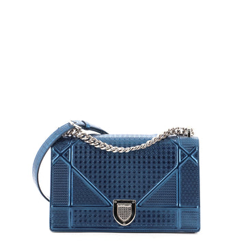 Christian Dior Diorama Flap Bag Cannage Embossed Calfskin Medium