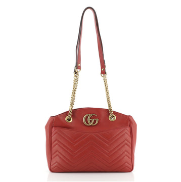 Gucci GG Marmont Chain Tote Matelasse Leather Medium