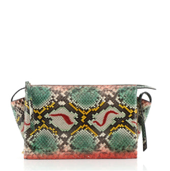 Celine Tri-Fold Clutch on Chain Python