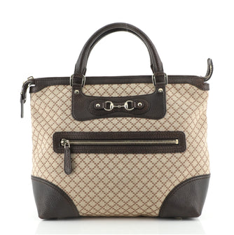 Gucci Catherine Tote	Diamante Canvas with Leather Medium