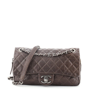 Chanel Easy Flap Bag Quilted Caviar Medium