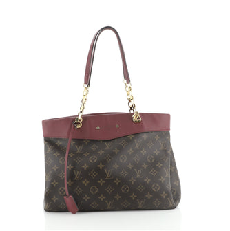 Louis Vuitton Pallas Shopper Monogram Canvas and Calfskin