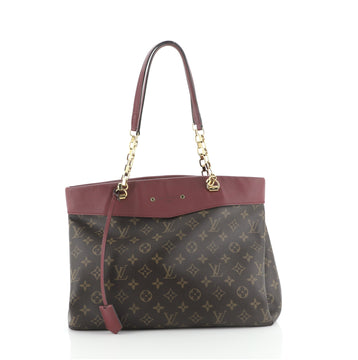 Louis Vuitton Pallas Shopper Monogram Canvas and Calfskin