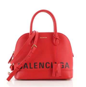 Balenciaga Logo Ville Bag Leather Small