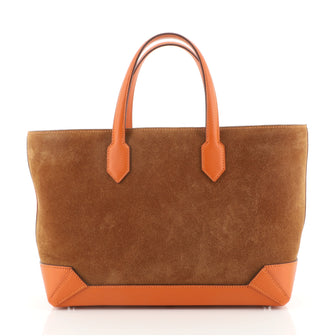Hermes Maxibox Cabas Doblis Suede with Epsom 30