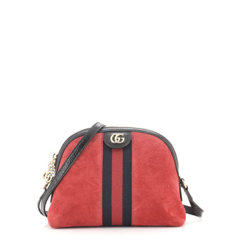 Gucci Ophidia Dome Shoulder Bag Suede Small