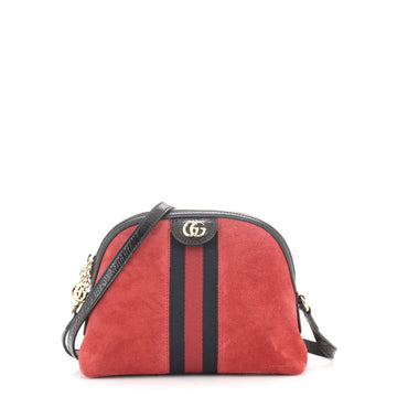 Gucci Ophidia Dome Shoulder Bag Suede Small