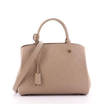 Louis Vuitton Montaigne Handbag Monogram Empreinte Leather MM