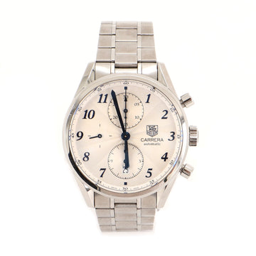 Carrera Calibre 16 Heritage Chronograph Automatic Watch Stainless Steel 41