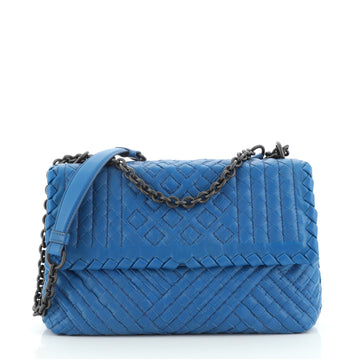 Bottega Veneta Olimpia Crossbody Bag Stitched Intrecciato Nappa Baby