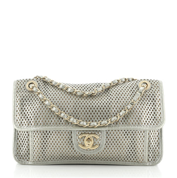Chanel Up In The Air Flap Bag Perforated Leather Medium