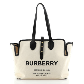 Burberry Soft Belt Bag Canvas with Leather Medium