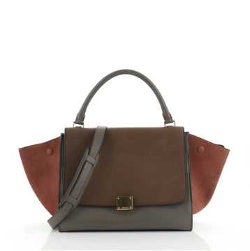 Celine Tricolor Trapeze Bag Leather Medium