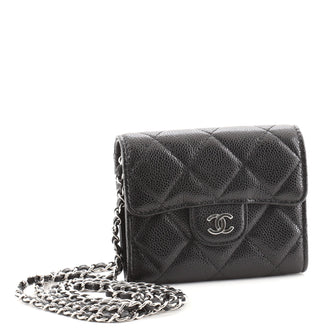 Chanel Classic Wallet on Chain Quilted Caviar Mini