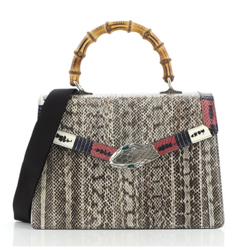 Gucci Lilith Top Handle Bag Snakeskin Medium
