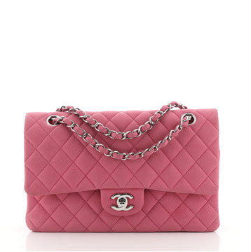 Chanel Classic Double Flap Bag Quilted Matte Caviar Medium