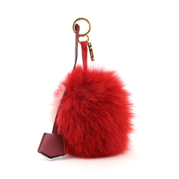 Fendi Pom Pom Bag Charm Fur