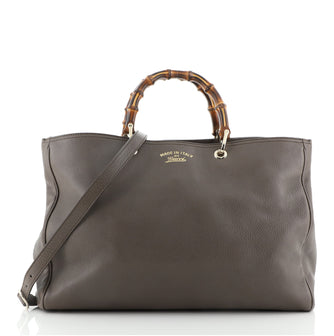 Gucci Bamboo Shopper Tote Leather Large