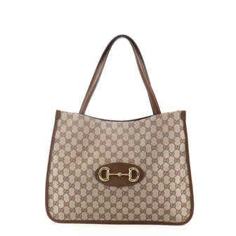 Gucci 1955 Horsebit Tote GG Canvas Medium
