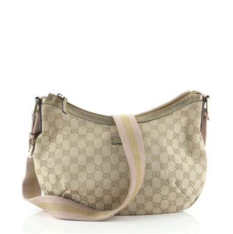 Gucci Saddle Zip Messenger Bag GG Canvas Medium
