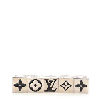 Louis Vuitton Monogram Cube Dice Game Set Metal