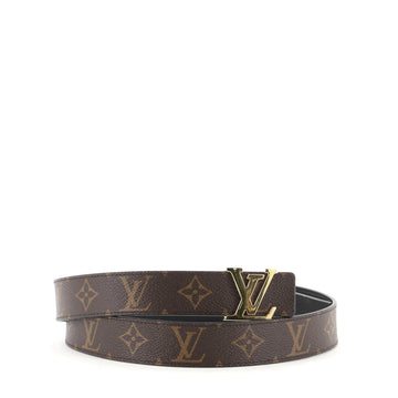 Louis Vuitton LV Initiales Reversible Belt Monogram Canvas and Leather Wide
