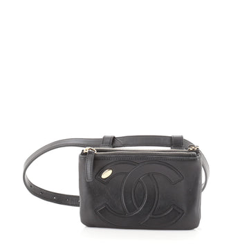 Chanel CC Mania Double Zip Belt Bag Lambskin