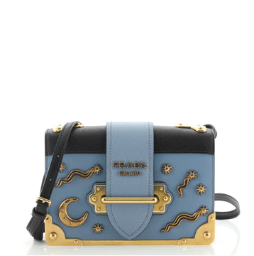 Prada Cahier Crossbody Bag Embellished Leather Small