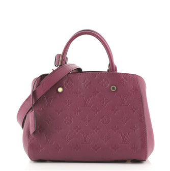 Louis Vuitton Montaigne Handbag Monogram Empreinte Leather BB