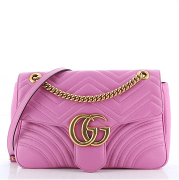 Gucci GG Marmont Flap Bag Matelasse Leather Medium