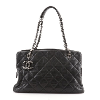 Chanel Chic Shopping Tote Quilted Caviar Small