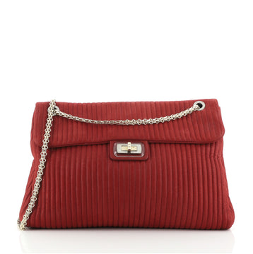 Chanel Bijoux Chain Mademoiselle Flap Bag Vertical Quilted Iridescent Calfskin Maxi