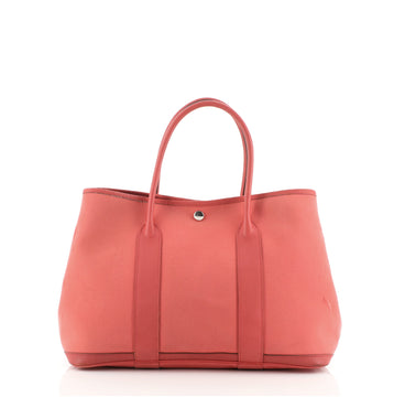 Hermes Garden Party Tote Toile and Leather 30
