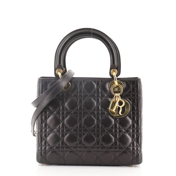Christian Dior Vintage Lady Dior Bag Cannage Quilt Lambskin Medium