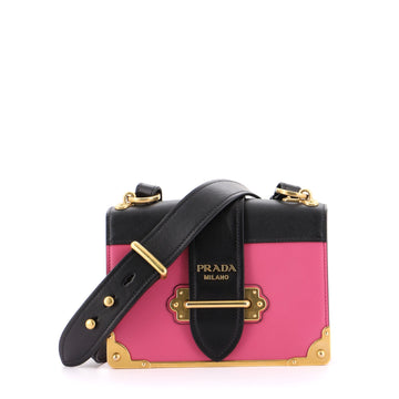 Prada Cahier Crossbody Bag City Calf and Saffiano Small