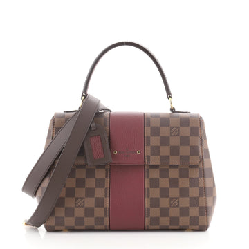 Louis Vuitton Bond Street Handbag Damier with Leather MM