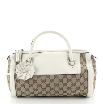 Gucci Trophy Boston Bag GG Canvas Medium