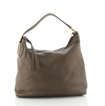 Gucci Twill Hobo Leather